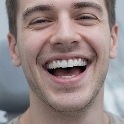 Sorriso após clareamento dental